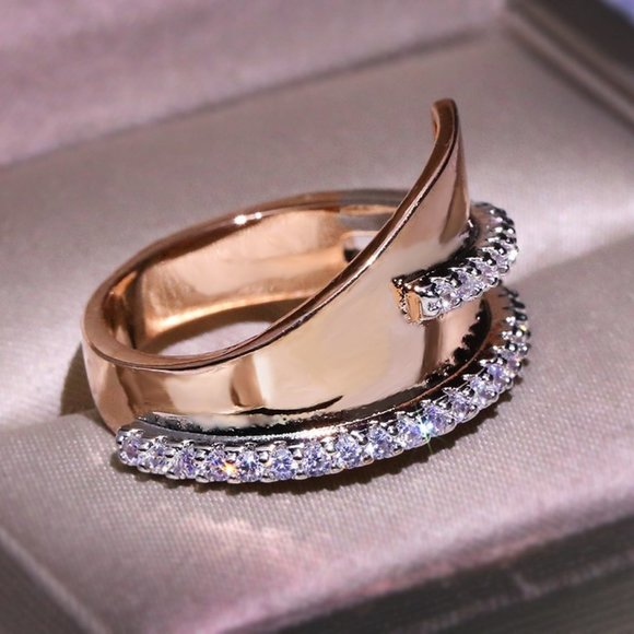 NEW Modern Rose wide Ring - Picture 4 of 5